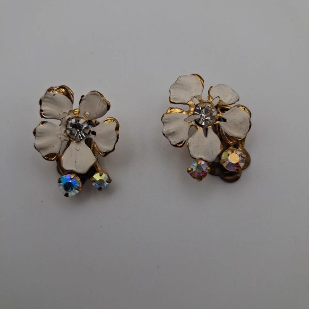 Vintage Austrian clipboard earrings